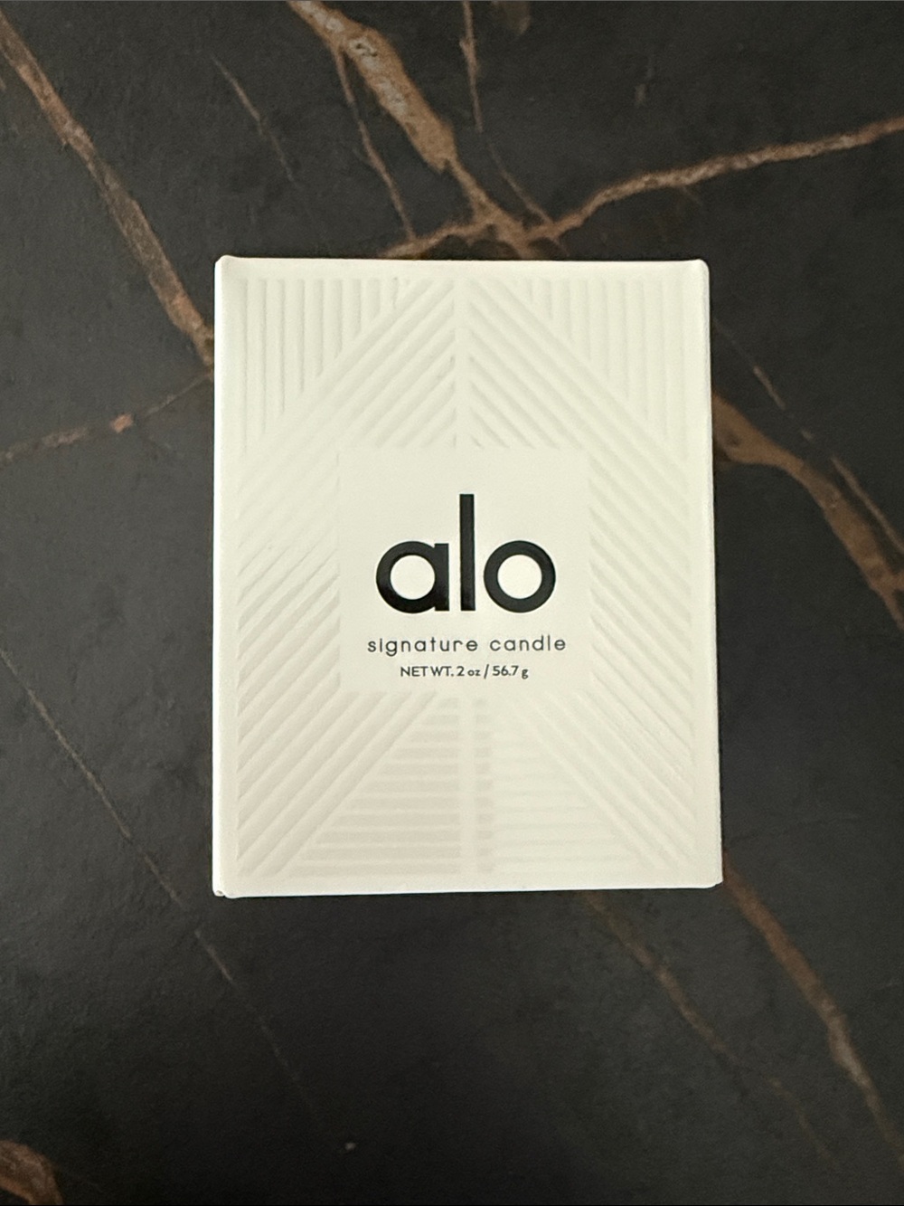 ALO Yoga Candle Box - White Minimalist Packaging